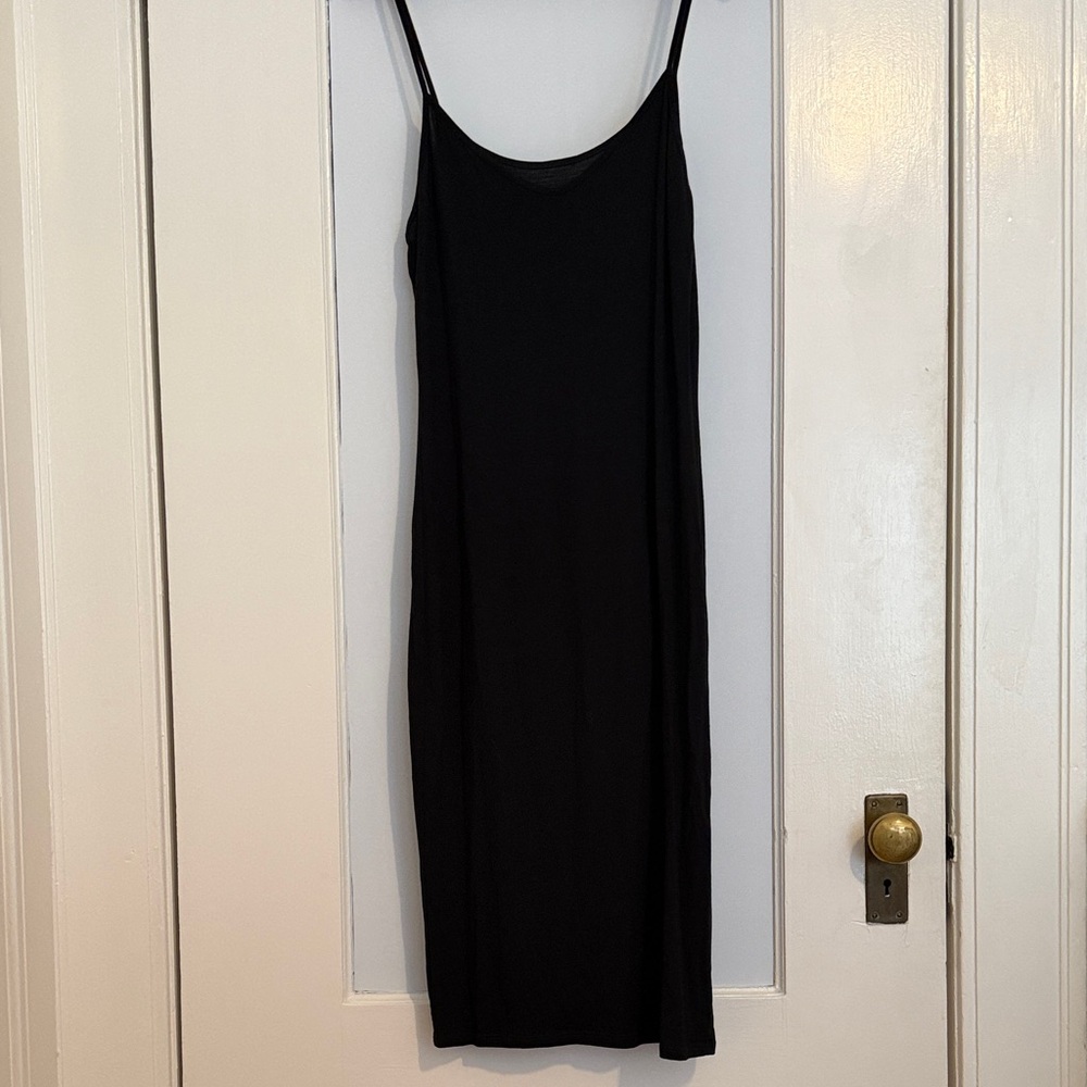 NWOT Elegant Black Slip Dress